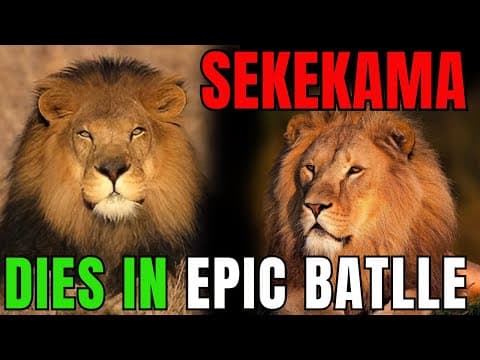 Sekekama the Lion: Botswana's Living Legend and Slayer of Giant Predators.
